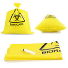 Disposal 20L 50L 100L Yellow Medical Waste Bags HDPE PP LDPE