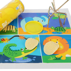 Disposable Stick-On Table Placemats 12&quot; X 18&quot; Sticky Place Mats For Baby &amp; Kids