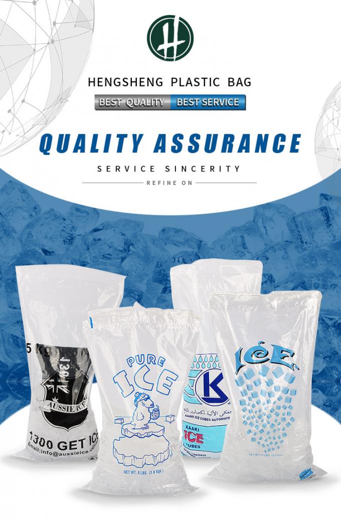 Heavy Duty 10Lb Thickness 2mil Reusable Ice Bags MAX 14 colors
