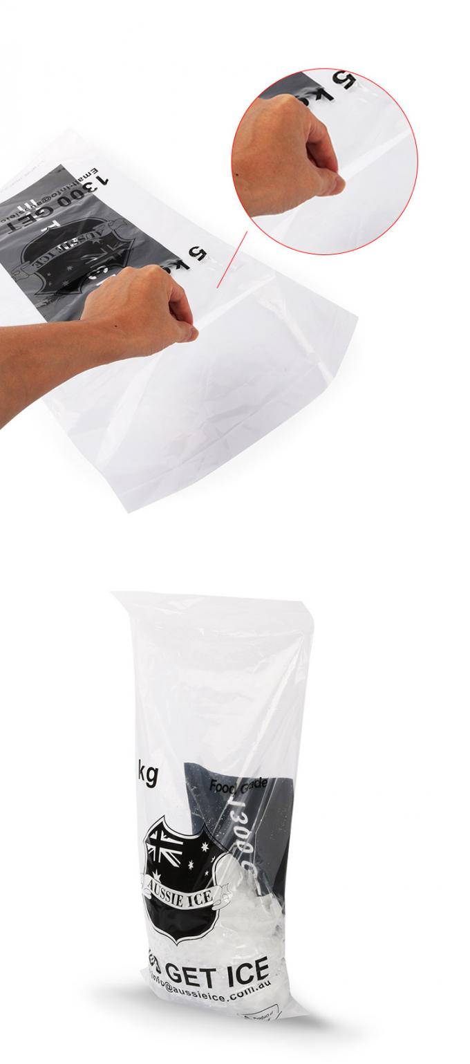 Heavy Duty 10Lb Thickness 2mil Reusable Ice Bags MAX 14 colors