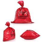 PP Red 135 Degree Biohazard Plastic Bag Autoclave For Medical