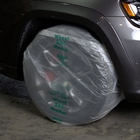 Custom Clear LDPE Plastic Bags , Tire Storage Bags 38x42 Inch 30 Micron