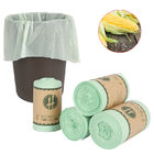 Compostable PLA Cornstarch PBAT Recyclable Garbage Bags Green Color
