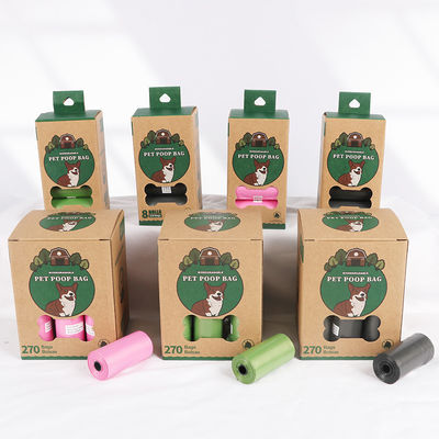quality  OEM ODM Biodegradable Dog Poop Bag 8 Rolls Pack With Dispenser factory