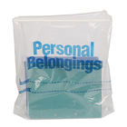 55cm*40cm Handle Plastic LDPE Patient Belonging Bags White Color
