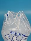 Ldpe Plastic Ice Bags With Drawstring , Ice Cube Bags 1 KG Weight Capacity