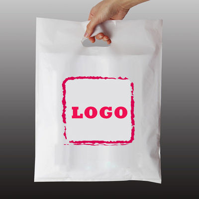 quality  OEM LDPE HDPE Poly Plastic Bag For Clothes Handle Shopping Bags factory