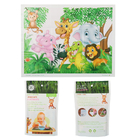 Zoo Animals Disposable Stick On Placemats Sticky Table Topper For Baby