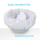 LDPE Plastic Disposable Commode Liners For Bedside Portable Toilet Chair