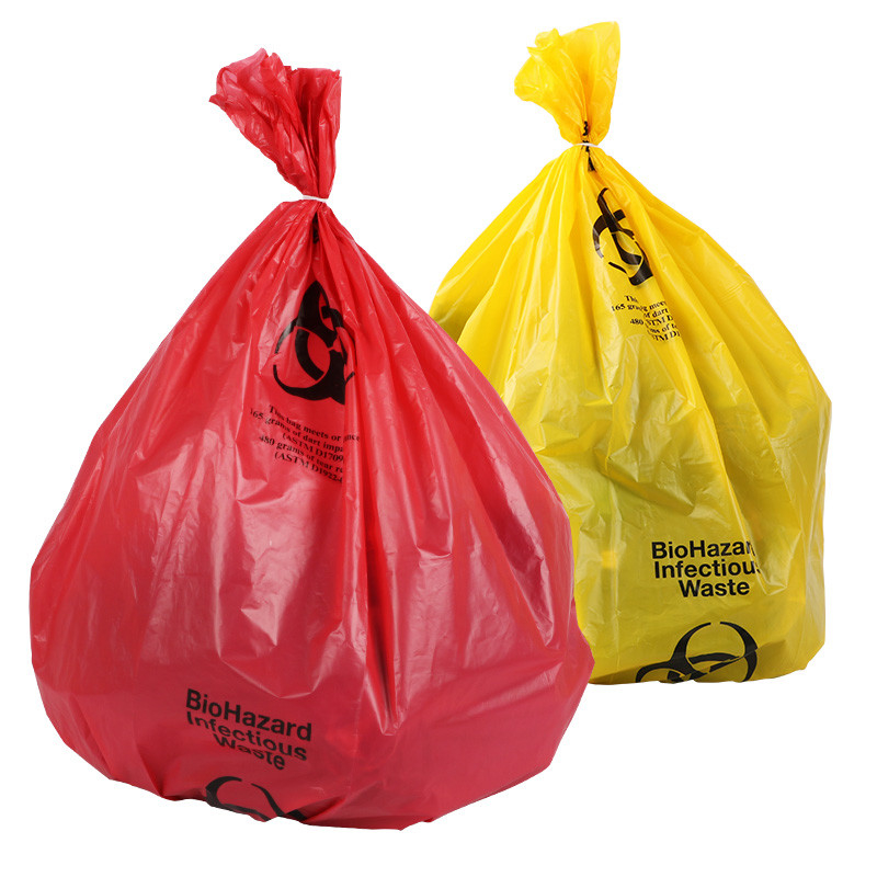 Good Quality Red / Yellow Medical Waste Biohazard Plastic Liners