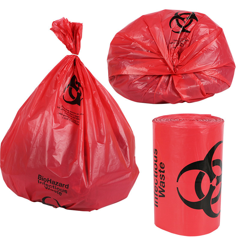 Good Quality Red / Yellow Medical Waste Biohazard Plastic Liners