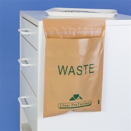9 X10 Inch Disposable Stick On Infectious Waste Bags Peel Stick