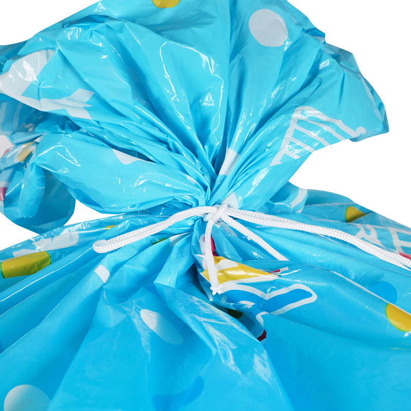 LDPE Blue Plane Giant Plastic Gift Sacks Heat Seal For Birthday