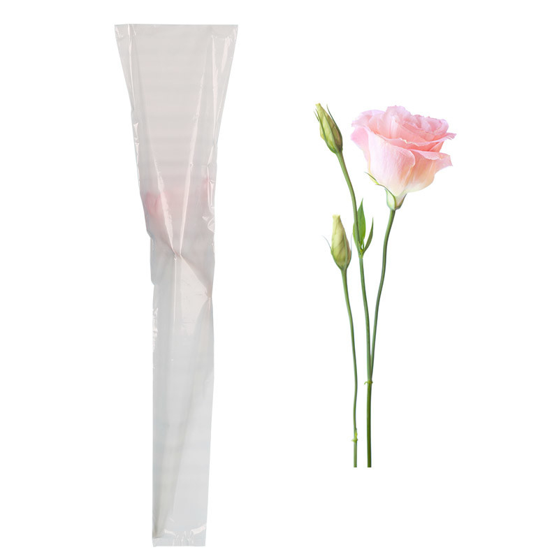 Portable Biodegradable Flower Sleeve Bag For Single Rose Fresh Bouquets