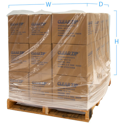 Custom LDPE Durable Heavy Duty Poly Plastic Cover Liners Plastic Pallet Cover