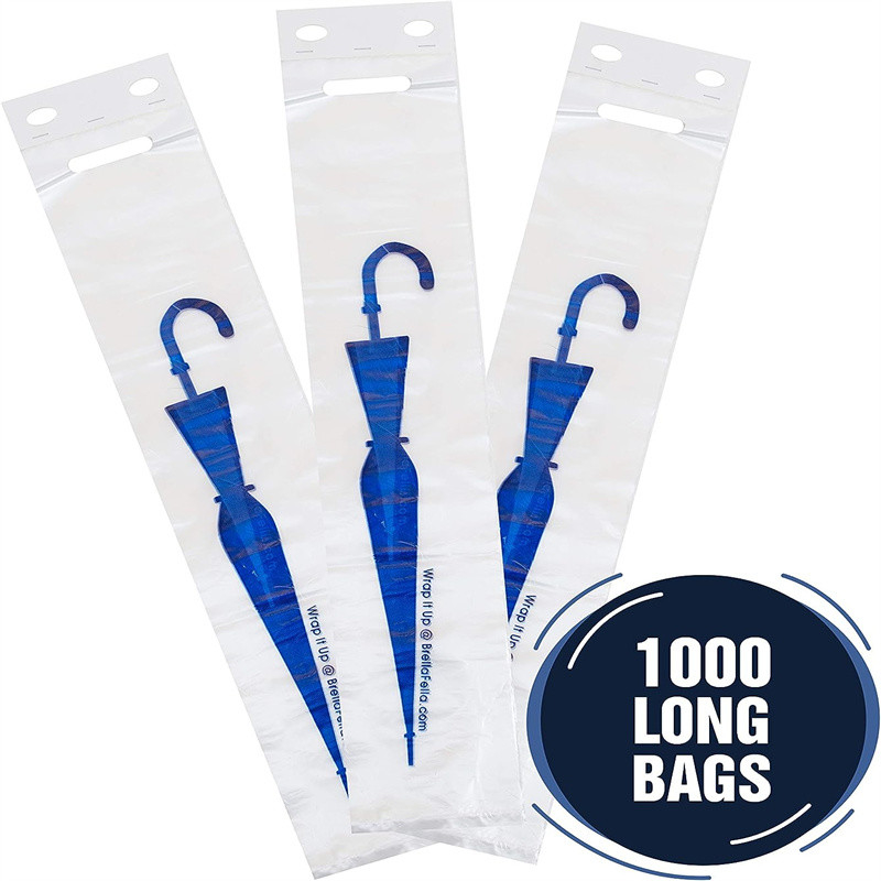 Biodegradable Transparent Plastic Umbrella Wrapping Bags Disposable Umbrella Wet Bag Wholesale