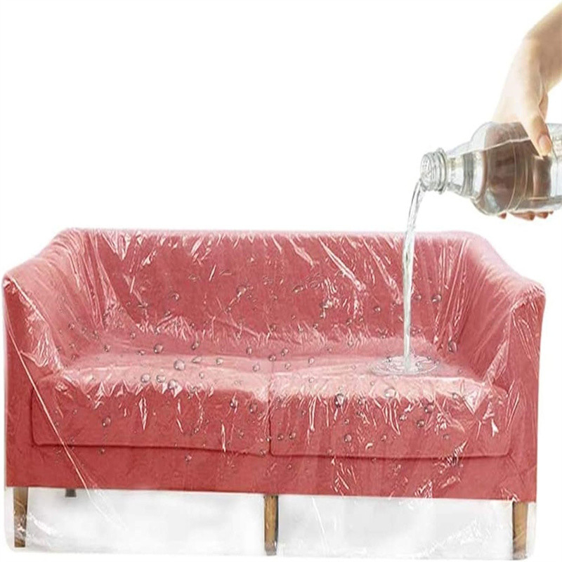 Dustproof Transparent Plastic Cover For Sofa Furniture Protect From Dirty