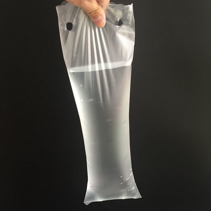 Disposable Clear Custom Logo Printed LDPE Wet Umbrella Bag For Hotel And Super Market