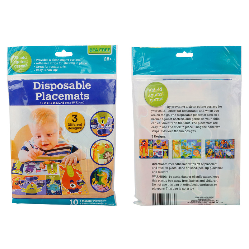Disposable Floor Cover for Children Splat Mat for Under High Chair Disposable Splat Mats