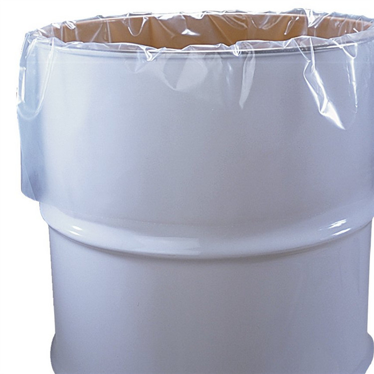 LDPE Plastic Drum Liner Bags Flexible Round Bottom Side Gusset Type