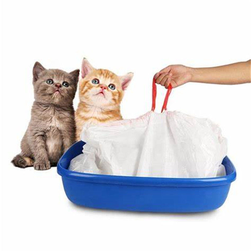 Portable Biodegradable Cat Litter Tray Bags Printed Custom Plastic