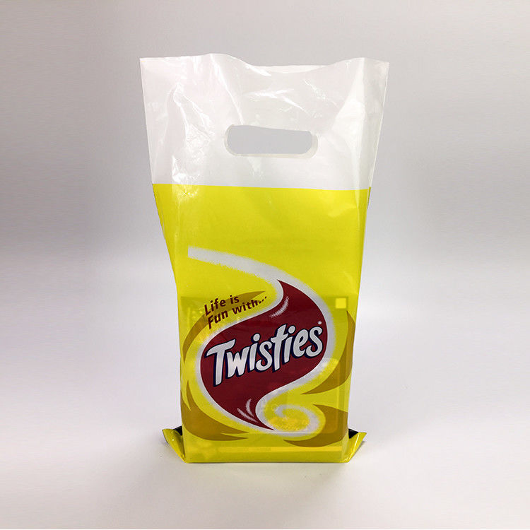 Custom Logo LDPE HDPE Biodegradable Grocery Bags With Hole Handle