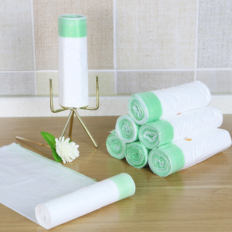 HDPE LDPE Recycled Plastic Trash Bags Green Dustbin Polythene Roll