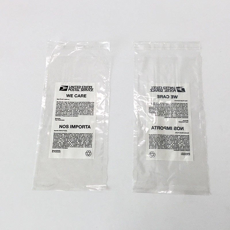 Pre opened 40 microns Self Adhesive Plastic Bag Auto Packaging