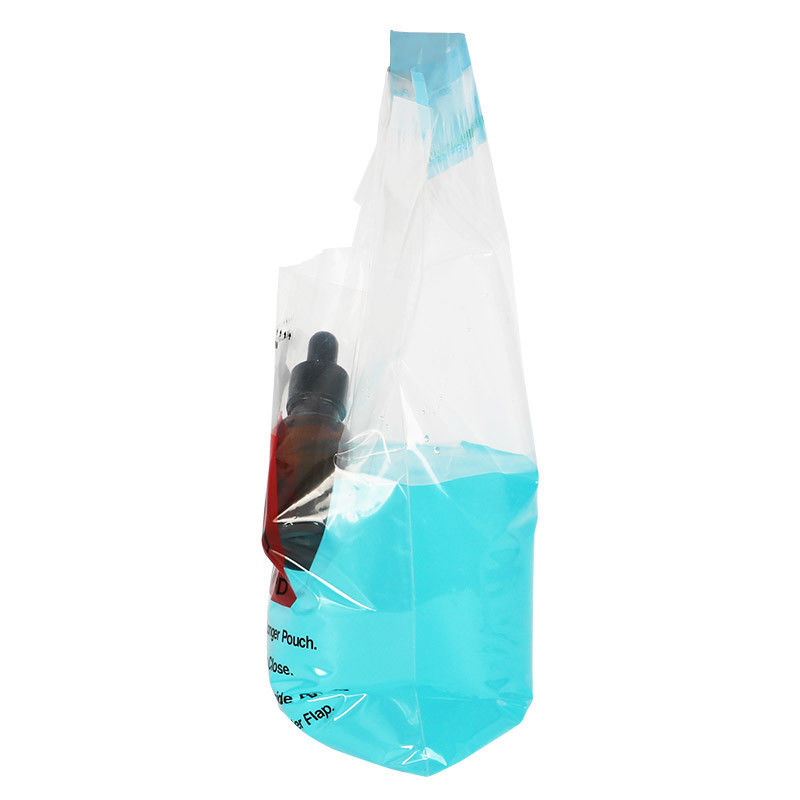 Self Adhesive Polyethylene Ziplock Plastic Bags for Biohazard Speciment