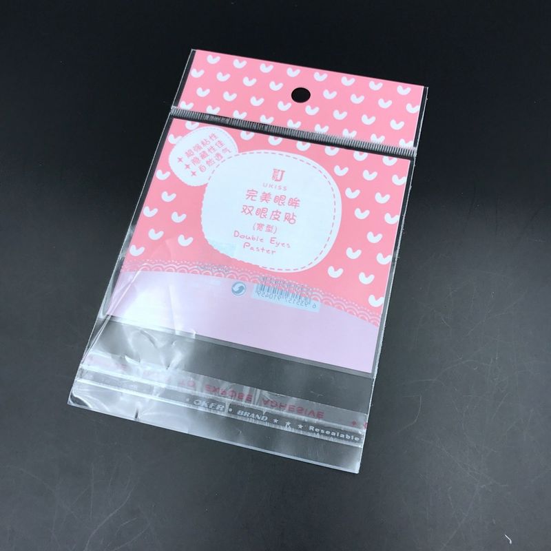 Clear PP OPP BOPP Self Adhesive Seal Plastic Bags Custom Printed
