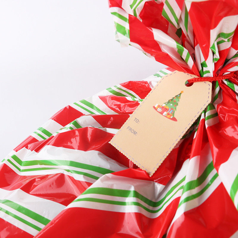 Moisture Proof LDPE Giant Christmas Gift Bags With Tags