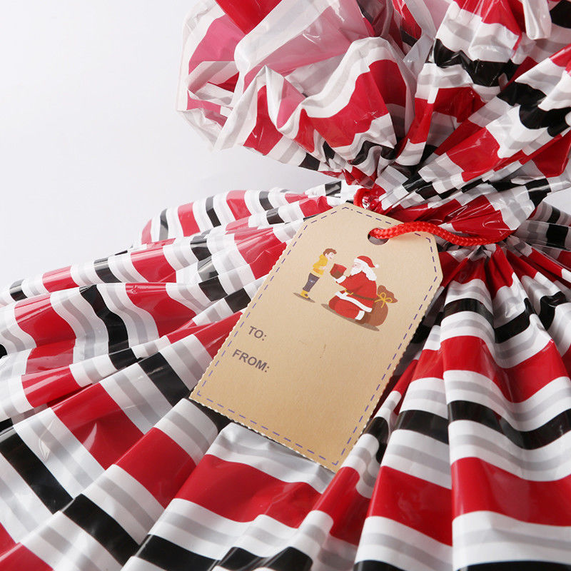 OEM ODM LDPE Christmas Santa Sacks For Gift Wrapping