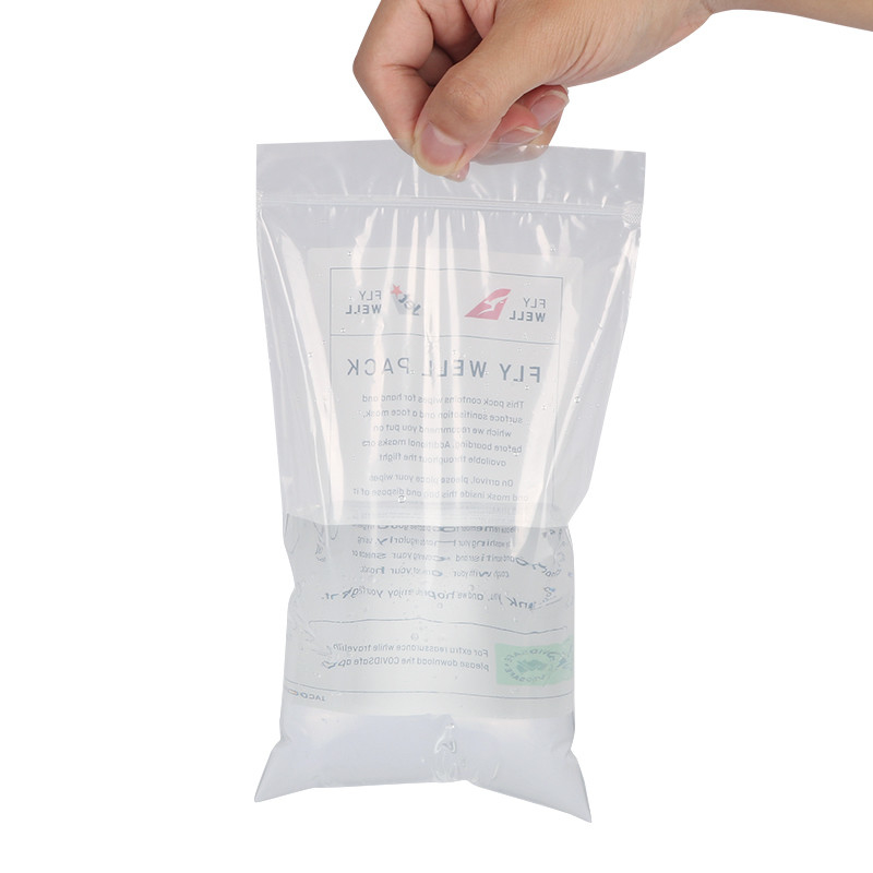 LDPE Transparent Zipper Bag , Plastic Zipper Bag For Water And Food