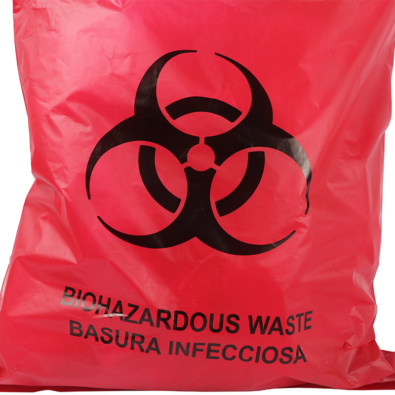 Red Biohazard Hazardous Waste Disposal Bags DOT ASTM Standards for