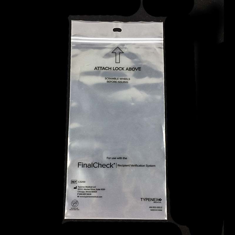 Hospital Waste Lab Biohazard Specimen Transport Bags With Zipper