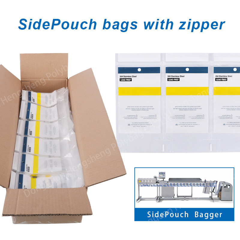 Pre Opened Auto Sideload Bags On A Roll,Coex Poly Mailer Rollbags poly tubing for automatic baggers