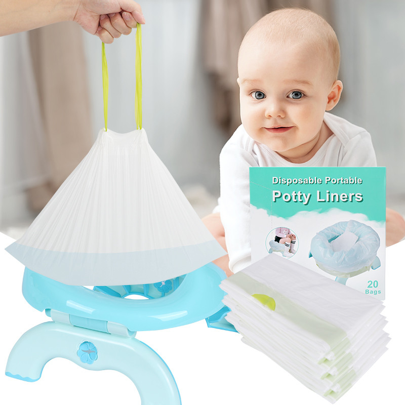Training Toilet Seat Potty Cleaning Bag For Kids Toddlers Adults Pets Outdoors