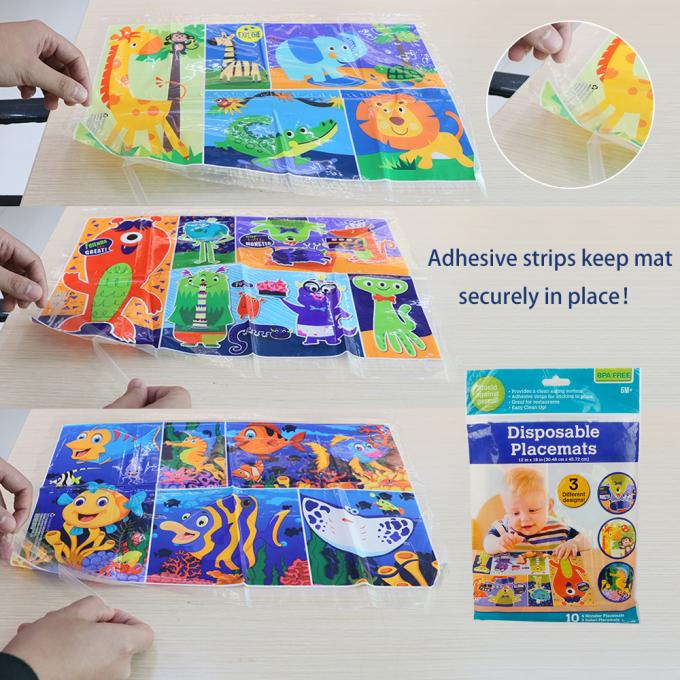 Neat Solutions Table Topper Custom Disposable Stick On Placemats In