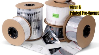 Clear & Printed Pre-Opened Auto Bags on a Roll