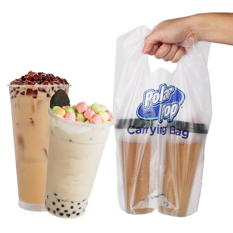 PE LDPE Shopping Plastic Bag Personalized Color Gravure printing