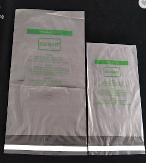 OEM transparent self adhesive plastic bag