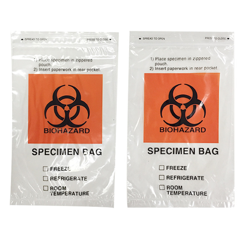 Medical Packing 95kpa Ziplock Plastic Bags Lab Pathology Specimen