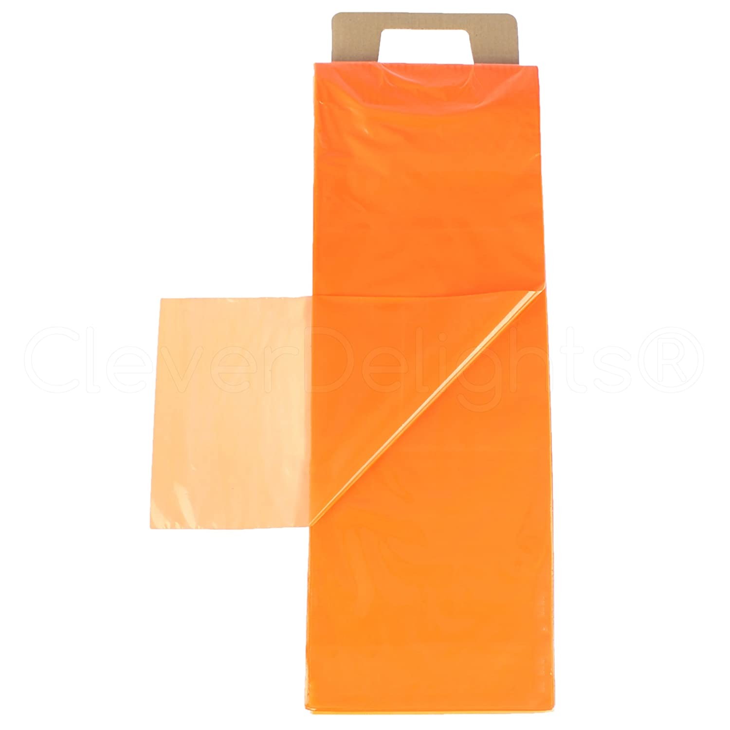 OEM ODM LDPE Thickness 0.8Mil Orange Newspaper Bags Heavy Duty
