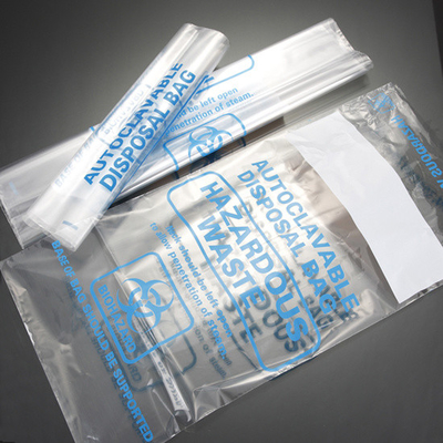 2 Mil Clear Biohazard Waste Bag Polypropylene Plastic Autoclave