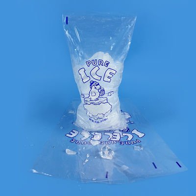 Food Grade LDPE OEM ODM Drawstring Plastic Bags For Ice Storage