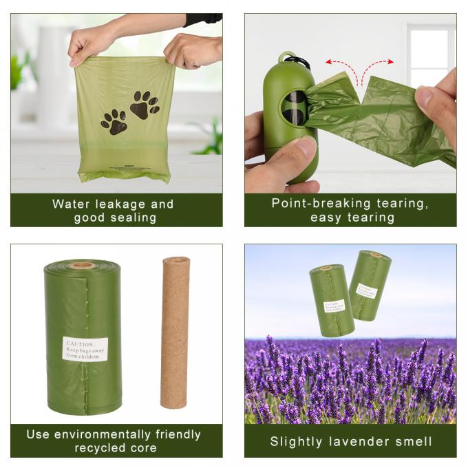 HDPE EPI 23x33cm Thick 0.015mm Biodegradable Poop Bags For Small Dogs